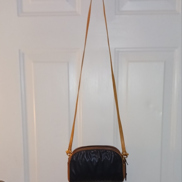 Hunting World Vintage Crossbody Bag Navy Blue/Tan Authentic with certificate - Picture 14 of 16